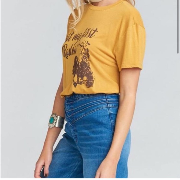 Show me Your Mumu Coalson Tee Size Small Not My First Rodeo - Picture 4 of 4